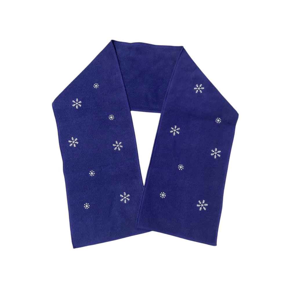 Gap Purple Fleece Snowflake Scarf